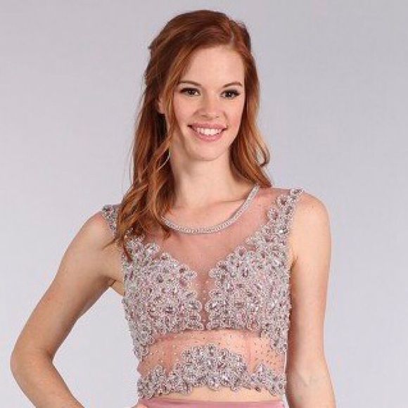 My Fashion Tops - Blush Jeweled Top